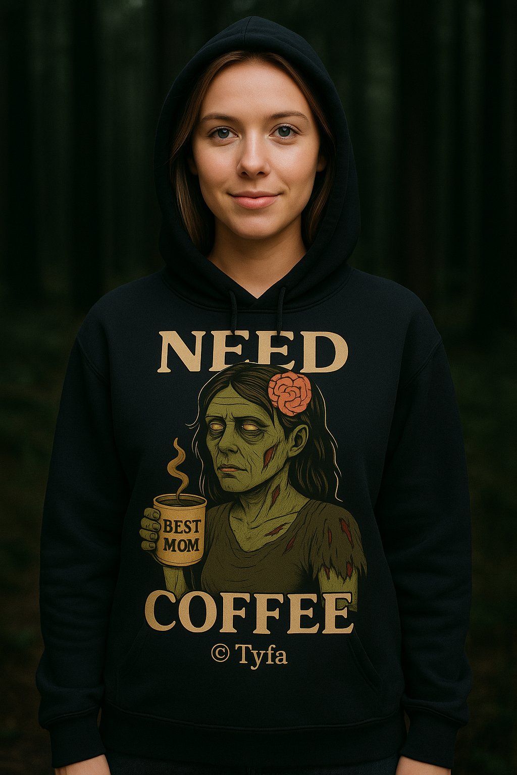 Hoodie “Need Coffee” - The Undead Collection